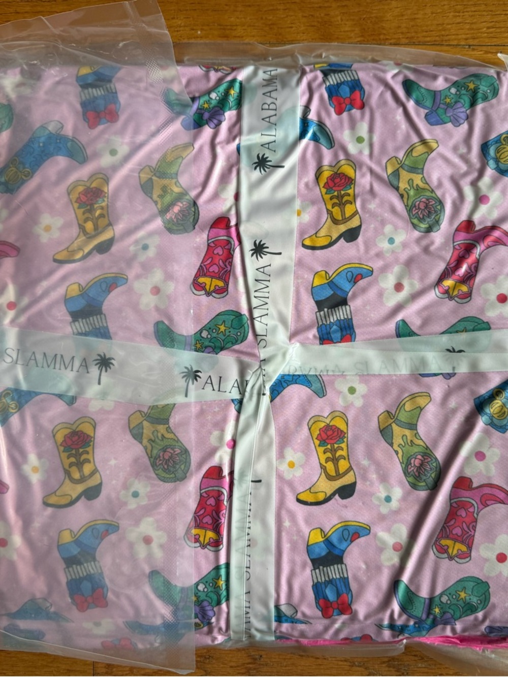 NWT Alabama Slamma 60x60 Disney Princess Magical Boots Plush Bamboo Blanket - Picture 2 of 2